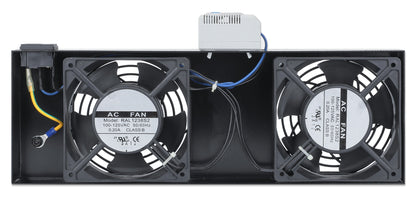 2-Fan Ventilation Unit with Thermostat for 19" Wallmount Cabinets Image 4