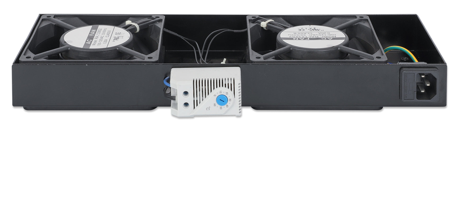 2-Fan Ventilation Unit with Thermostat for 19" Wallmount Cabinets Image 5