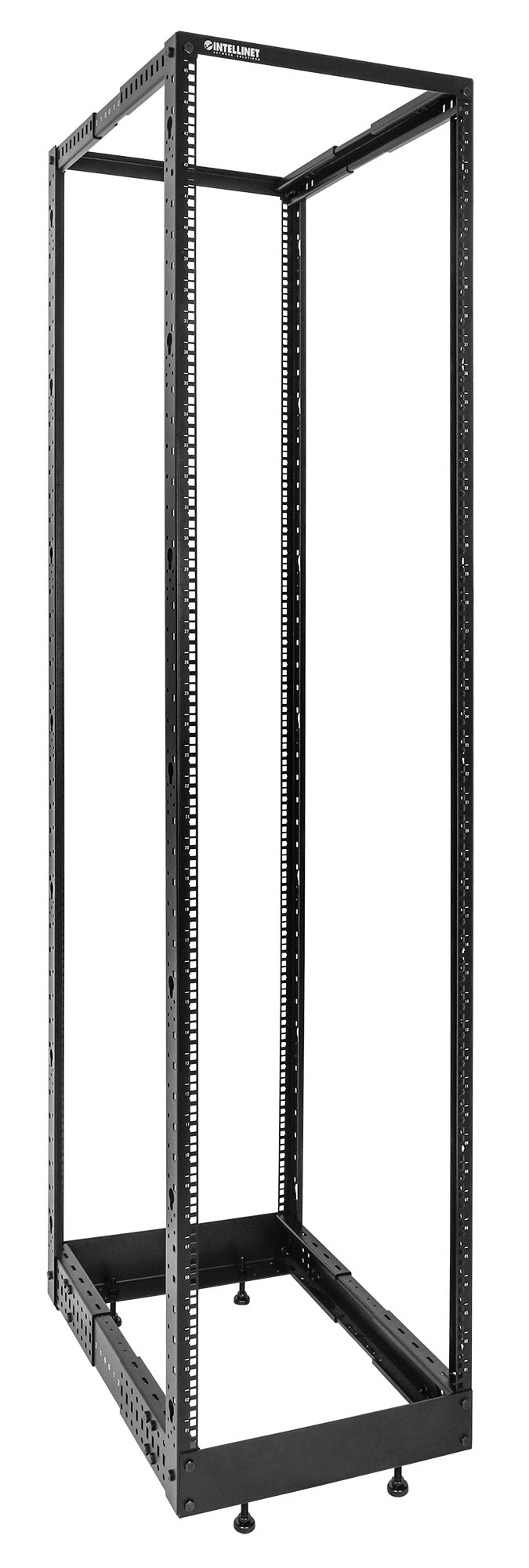19" 4-Post Open Frame Network Rack, 45U Image 2