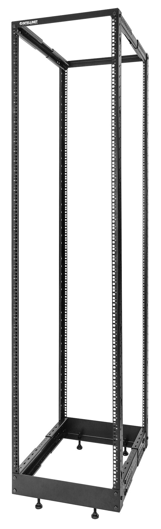 19" 4-Post Open Frame Network Rack, 45U Image 1