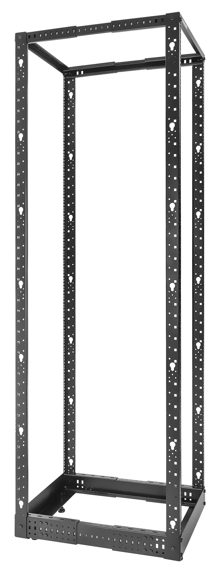 19" 4-Post Open Frame Network Rack, 45U Image 6