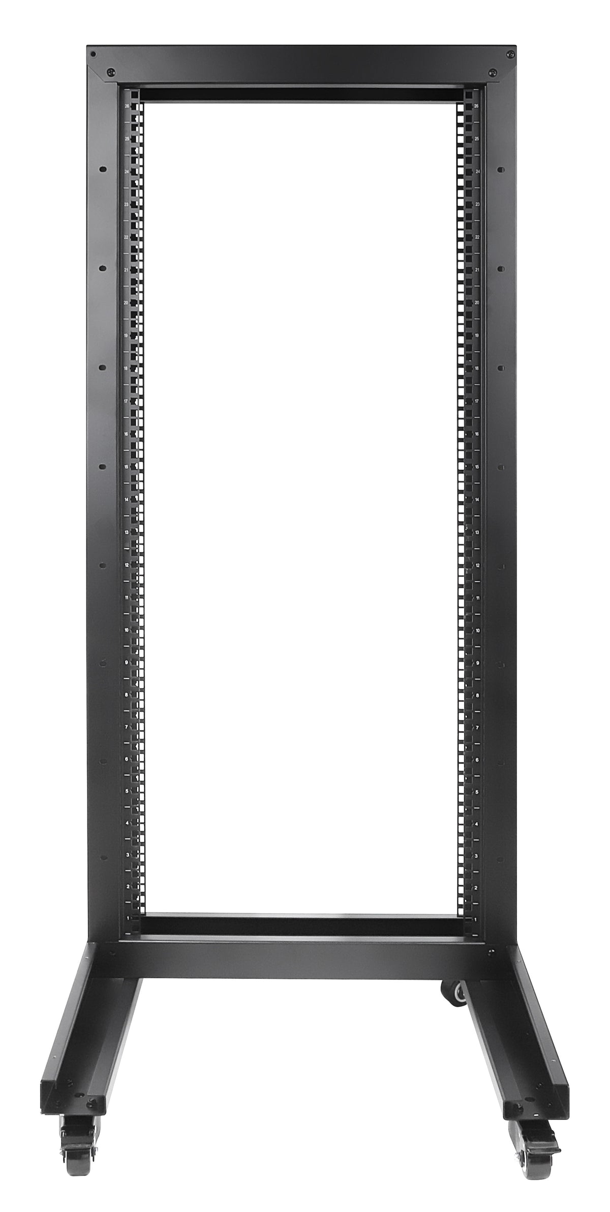 19 in. 2-Post Open Frame Network Rack, 26U Image 4