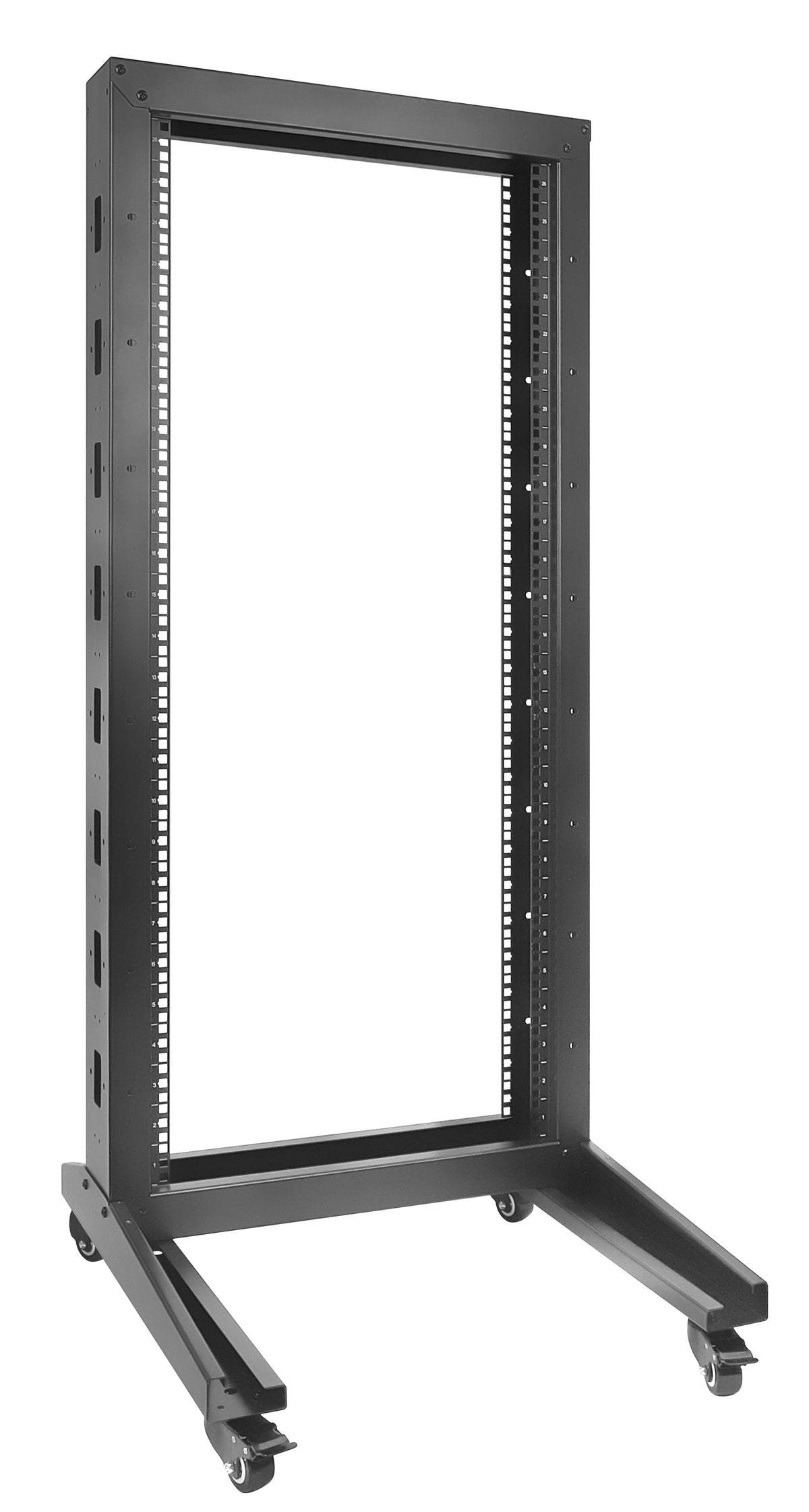 19 in. 2-Post Open Frame Network Rack, 26U Image 6
