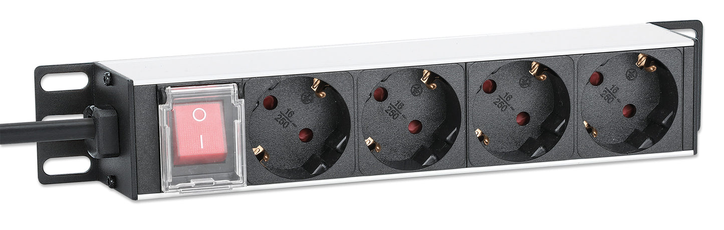 10" 1U Rackmount 4-Outlet Power Distribution Unit (PDU) with Switch Image 2
