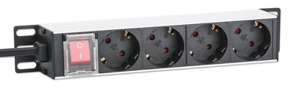 10" 1U Rackmount 4-Outlet Power Distribution Unit (PDU) with Switch Image 2