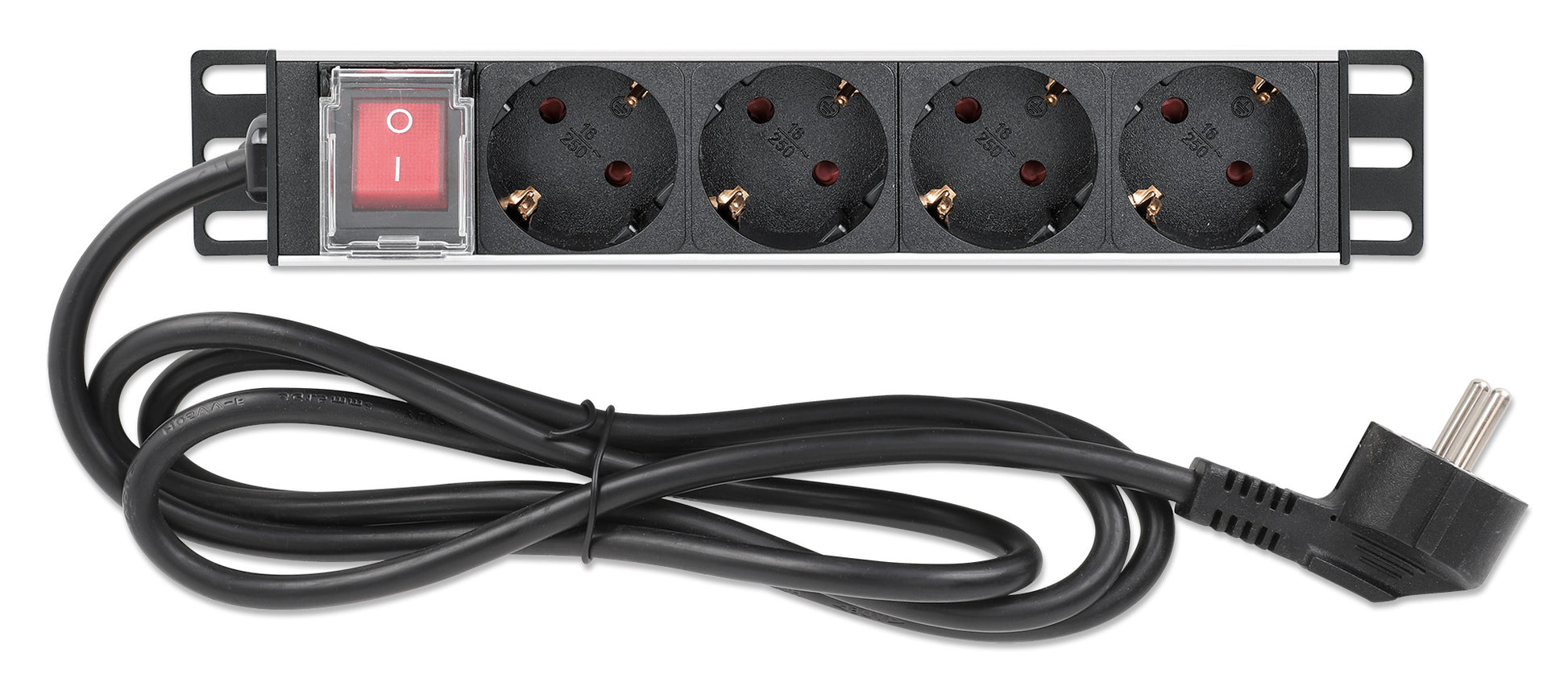 10" 1U Rackmount 4-Outlet Power Distribution Unit (PDU) with Switch Image 4