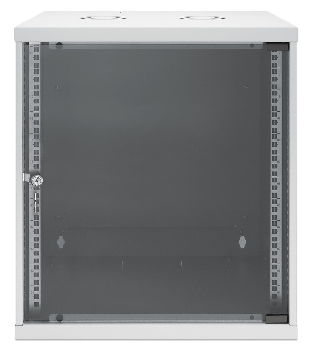 12U 19" Wall Mount Network Cabinet, Basic Line, 400 mm Depth, Gray Image 3