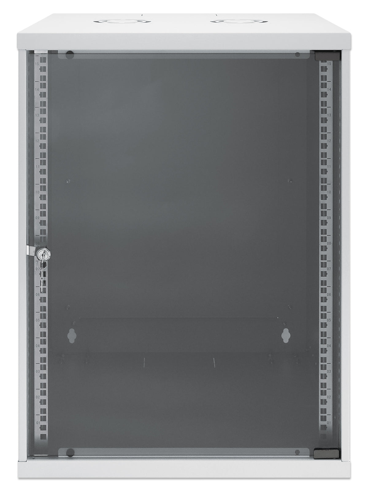 15U 19" Wall Mount Network Cabinet, Basic Line, 400 mm Depth, Gray Image 3