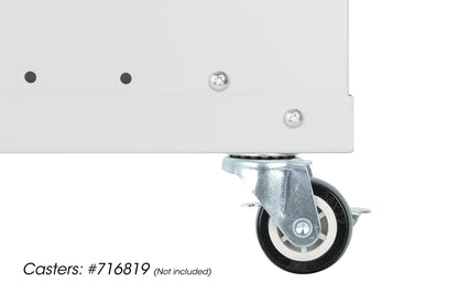 15U 19" Wall Mount Network Cabinet, Basic Line, 400 mm Depth, Gray Image 8
