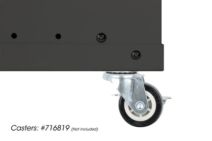 15U 19" Wall Mount Network Cabinet, Basic Line, 560 mm Depth, Black Image 8