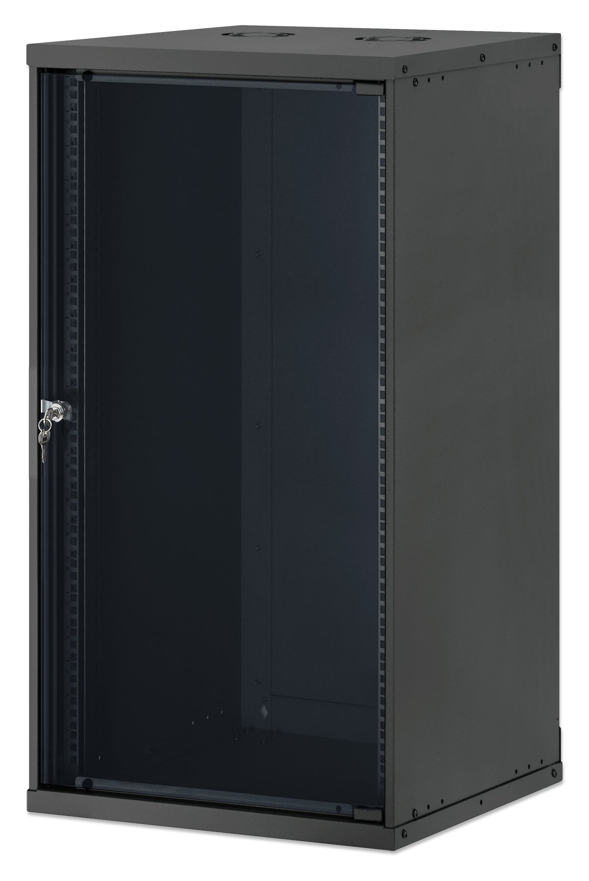 20U 19" Wall Mount Network Cabinet, Basic Line, 560 mm Depth, Black Image 1