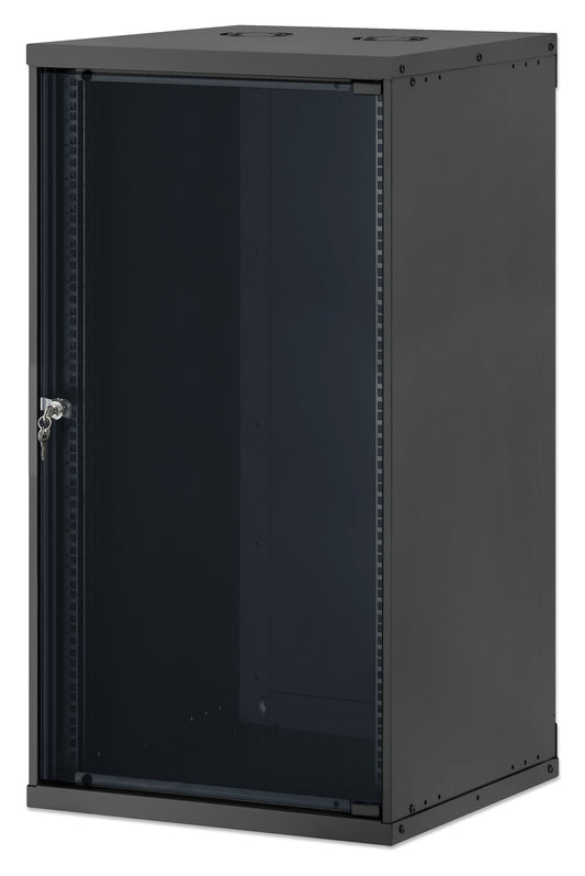 20U 19" Wall Mount Network Cabinet, Basic Line, 560 mm Depth, Black Image 1