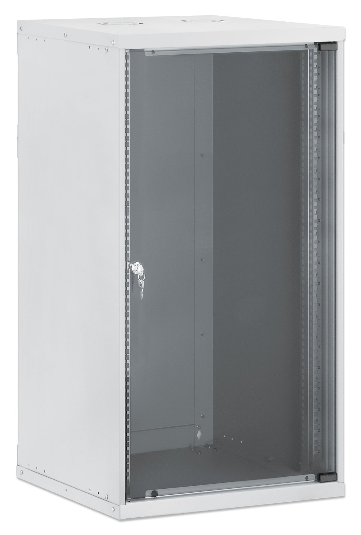 20U 19" Wall Mount Network Cabinet, Basic Line, 560 mm Depth, Gray Image 2