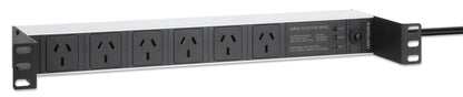 19" 1U Rackmount 6-Outlet PDU with Surge Protector Image 3