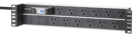 19" 2U Rackmount 12-Outlet PDU with Circuit Breaker Image 1