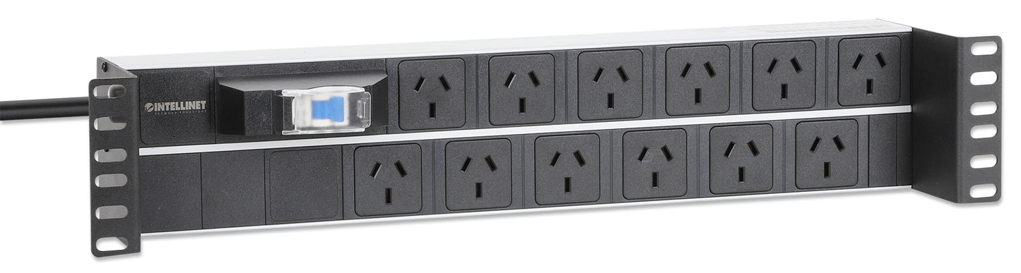19" 2U Rackmount 12-Outlet PDU with Circuit Breaker Image 3