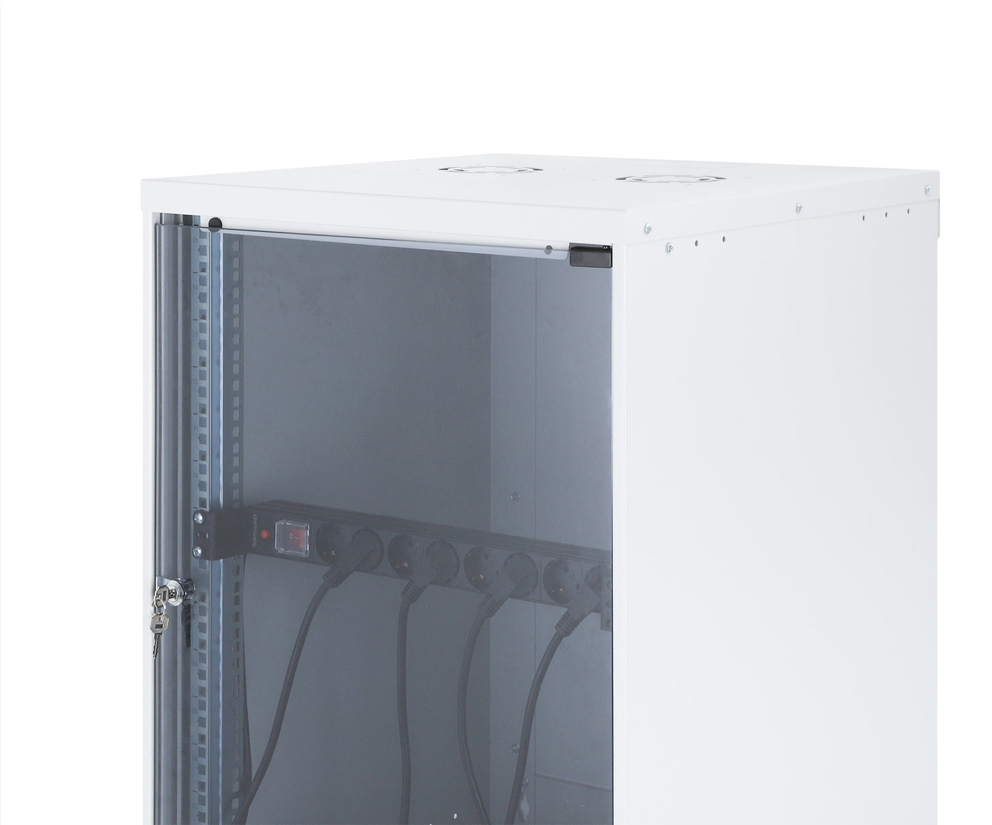 Recessed 19" 1U Rackmount 8-Outlet PDU with Circuit Breaker Image 2