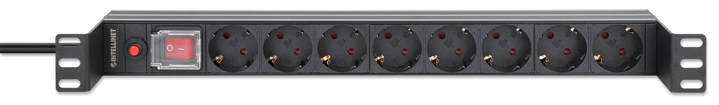 Recessed 19" 1U Rackmount 8-Outlet PDU with Circuit Breaker Image 4