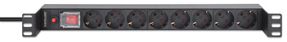 Recessed 19" 1U Rackmount 8-Outlet PDU with Circuit Breaker Image 4