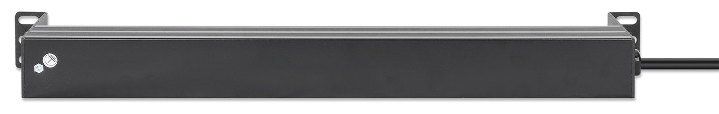 Recessed 19" 1U Rackmount 8-Outlet PDU with Circuit Breaker Image 5