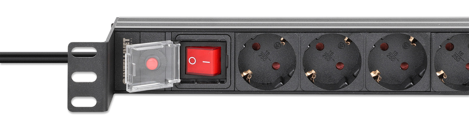 Recessed 19" 1U Rackmount 8-Outlet PDU with Circuit Breaker Image 6