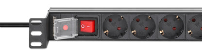 Recessed 19" 1U Rackmount 8-Outlet PDU with Circuit Breaker Image 6