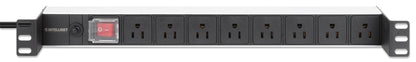 Recessed 19" 1U Rackmount 8-Outlet PDU with Circuit Breaker Image 4