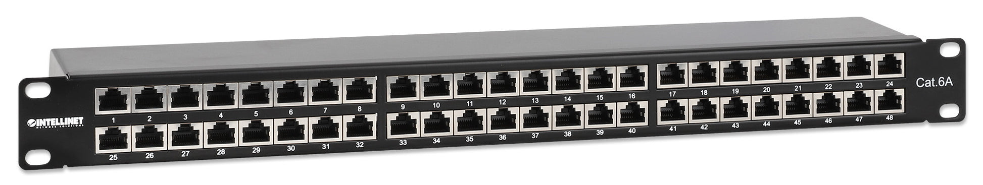 Cat6a 10G Shielded 48-Port Patch Panel, 1U Image 2