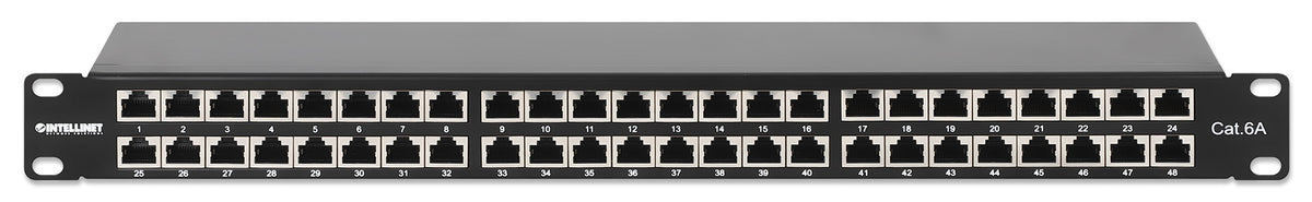 Cat6a 10G Shielded 48-Port Patch Panel, 1U Image 3