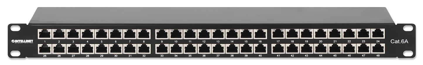 Cat6a 10G Shielded 48-Port Patch Panel, 1U Image 3