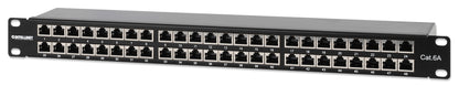 Cat6a 10G Shielded 48-Port Patch Panel, 1U Image 1