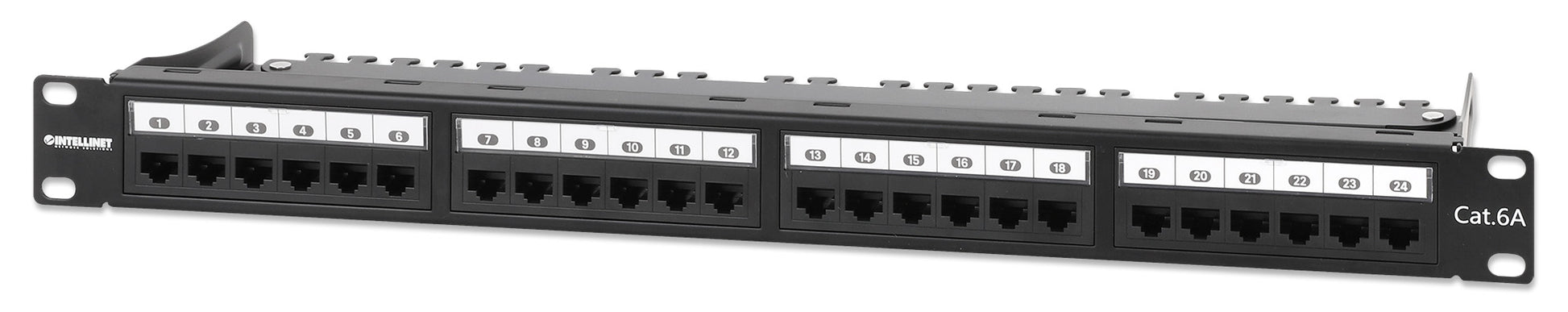 Cat6a 10G 24-Port Patch Panel, 1U Image 1