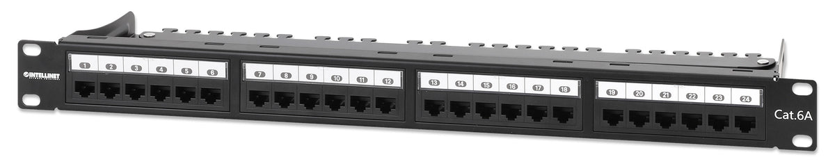 Cat6a 10G 24-Port Patch Panel, 1U Image 1