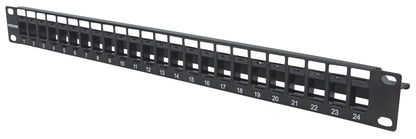 24-Port Blank Patch Panel, 1U Image 1