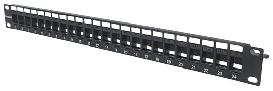24-Port Blank Patch Panel, 1U Image 1