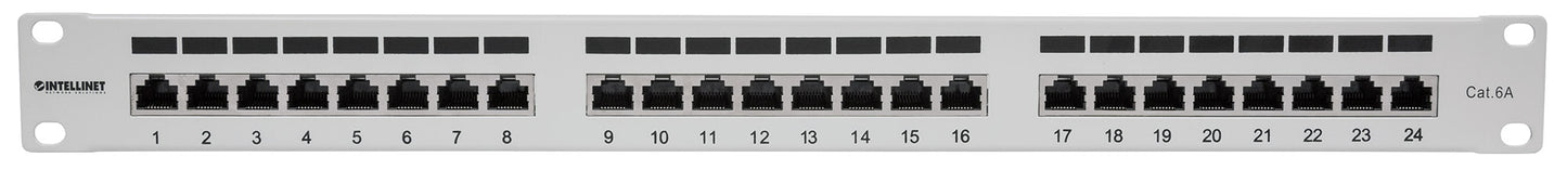 Cat6a 10G Shielded 24-Port Patch Panel, 1U Image 3