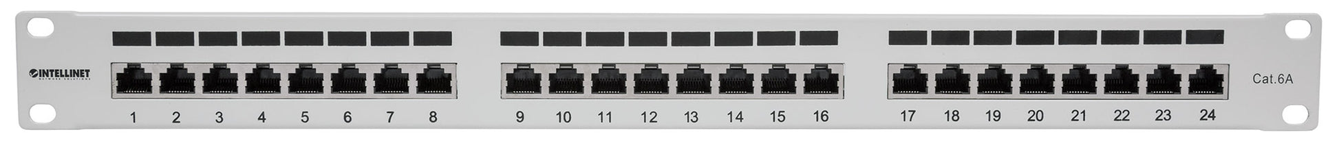 Cat6a 10G Shielded 24-Port Patch Panel, 1U Image 3