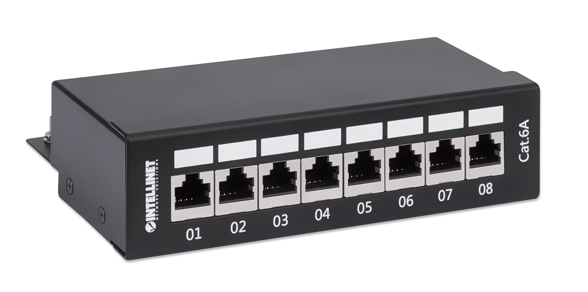 Cat6a 10G Shielded 8-Port Desktop Patch Panel Image 3