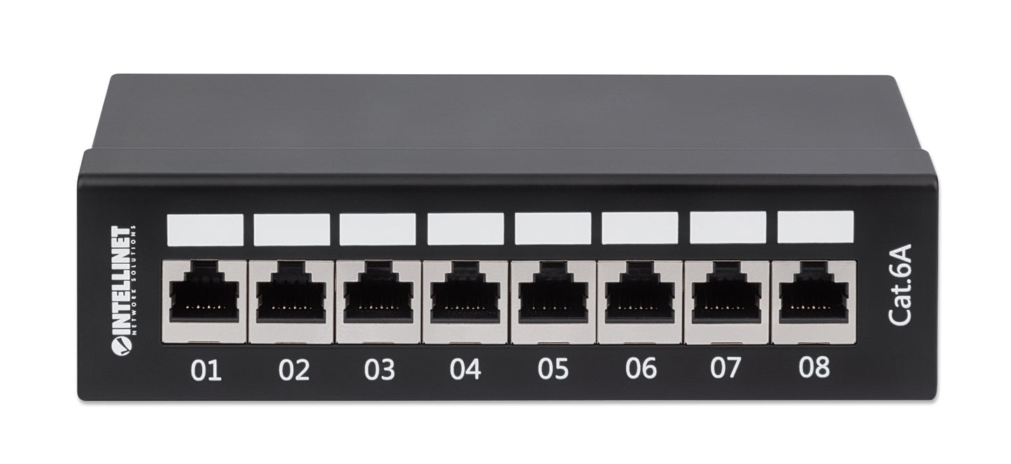 Cat6a 10G Shielded 8-Port Desktop Patch Panel Image 4