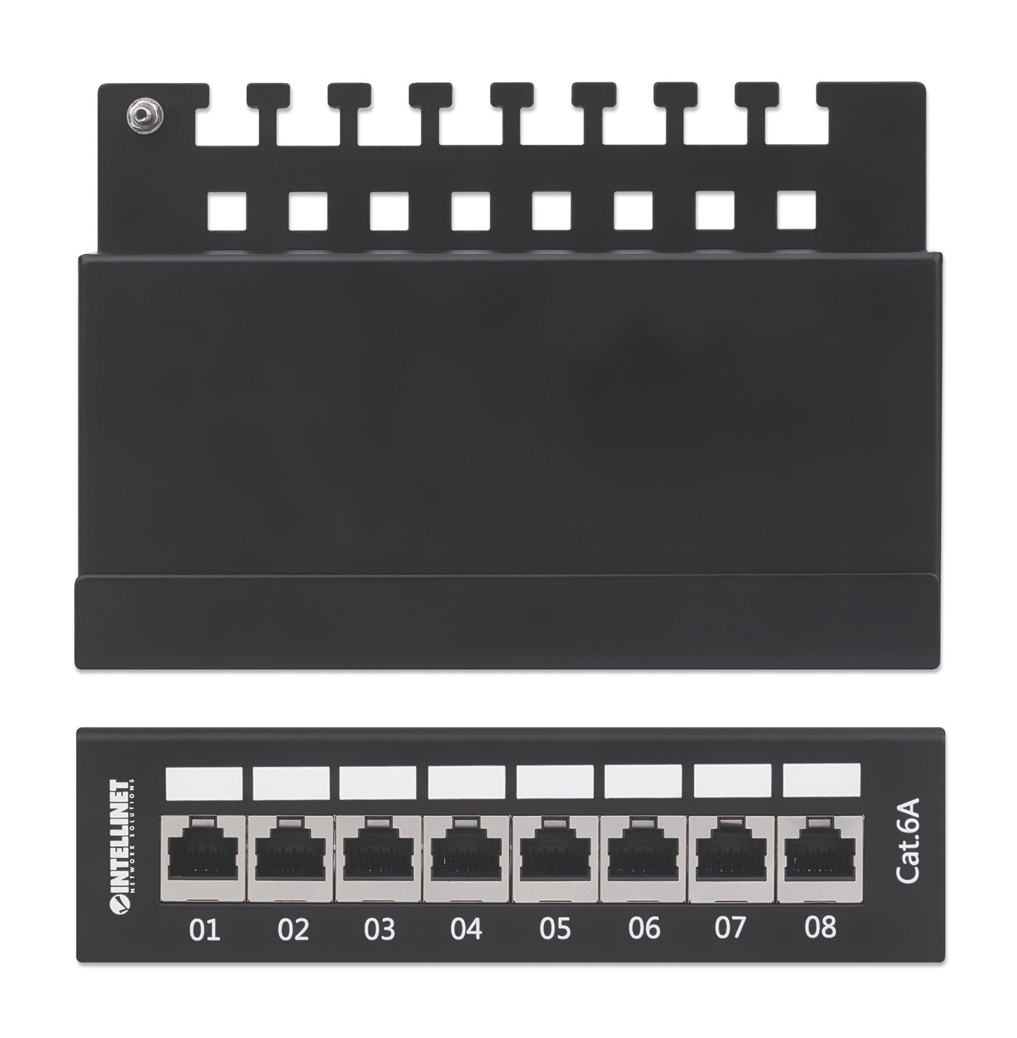 Cat6a 10G Shielded 8-Port Desktop Patch Panel Image 6
