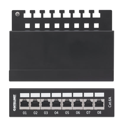 Cat6a 10G Shielded 8-Port Desktop Patch Panel Image 6