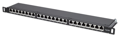 Cat6a 10G Shielded 24-Port Patch Panel, 0.5U Image 1