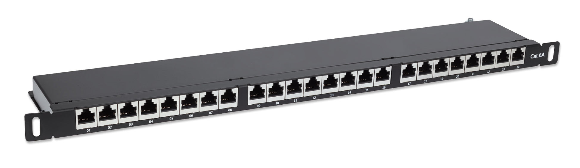 Cat6a 10G Shielded 24-Port Patch Panel, 0.5U Image 3