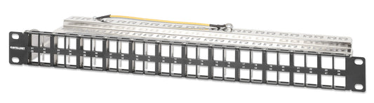 48-Port Shielded Blank Patch Panel, 1U Image 1