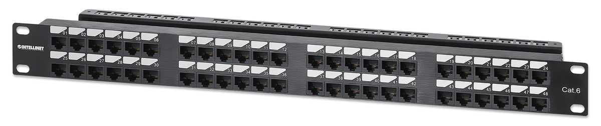 Cat6 48-Port Patch Panel, 1U Image 2