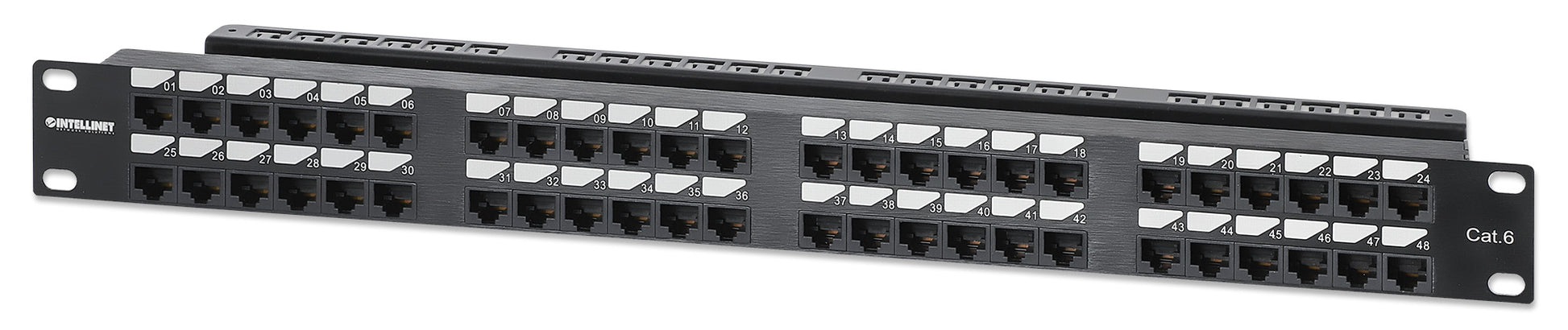 Cat6 48-Port Patch Panel, 1U Image 2