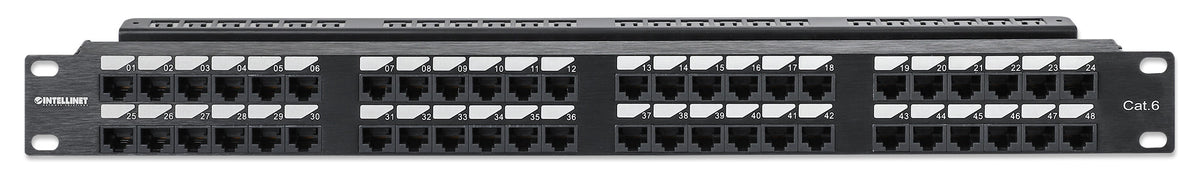 Cat6 48-Port Patch Panel, 1U Image 3