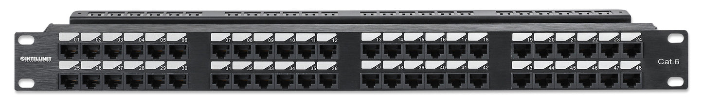 Cat6 48-Port Patch Panel, 1U Image 3