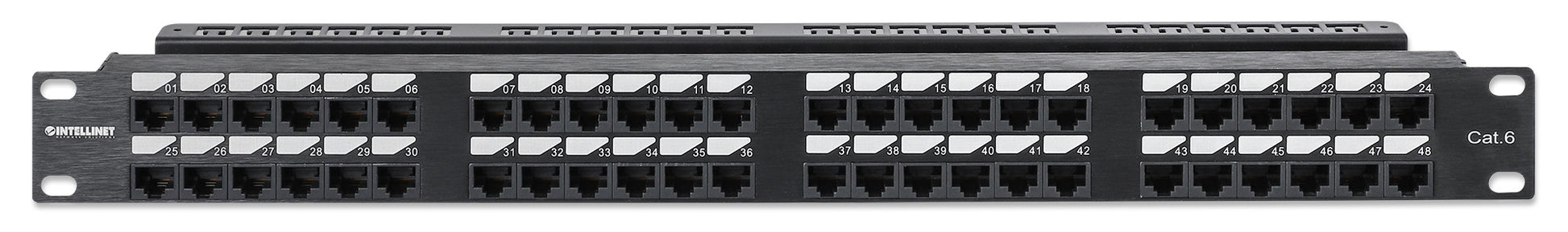 Cat6 48-Port Patch Panel, 1U Image 3