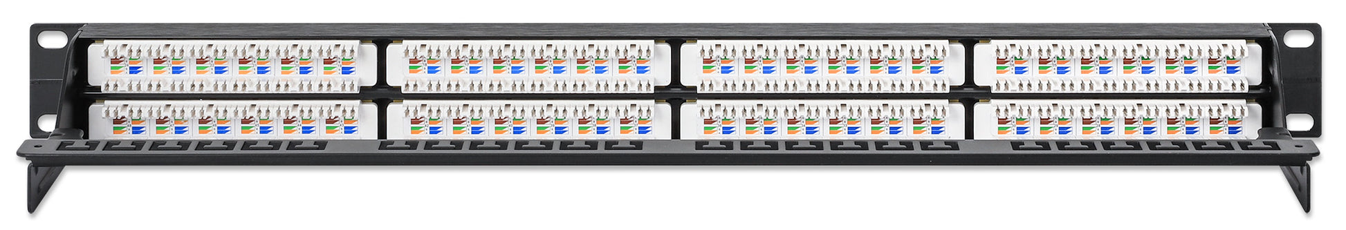 Cat6 48-Port Patch Panel, 1U Image 4